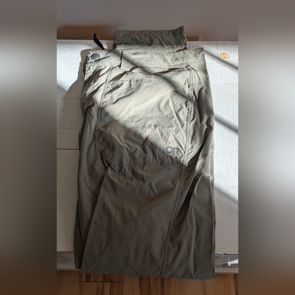 Outdoor Research Men's Equinox Pants 35/32 Green/Flint Hiking